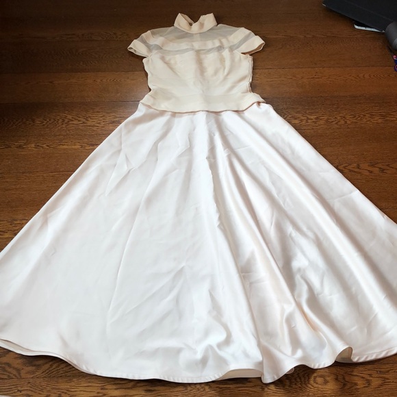 Tadashi Shoji Dresses & Skirts - Vintage Tadashi Shoji Illusion Full Skirt Gown 12